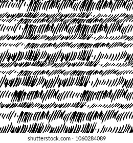 Vector seamless texture made of ink hatching.