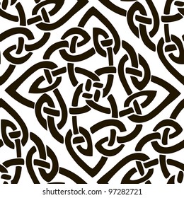 vector seamless texture with medieval/keltic/classic/ethnic style