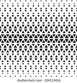 Textura sin fisuras vectorial. Fondo abstracto moderno. Patrón geométrico repetitivo con triángulos de diferentes tamaños.