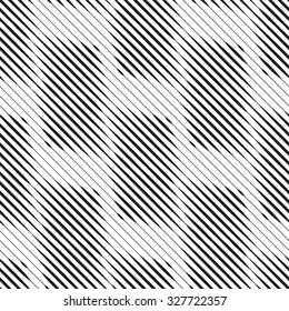 Vector seamless texture. Modern abstract background. Repeated fragments of uneven lines.