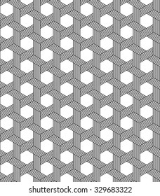 Vector seamless texture. Modern abstract background. The geometric pattern of intersecting lines.