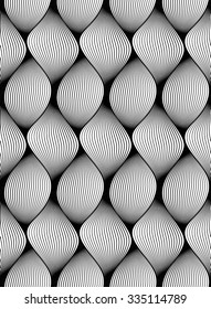 Vector seamless texture. Modern abstract background. The geometric pattern of repeating shapes simulating weave.