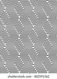 Vector seamless texture. Modern abstract background. Repeated monochrome pattern of blocks.