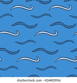 Vector seamless texture. Modern colorful background. The pattern of abstract waves.