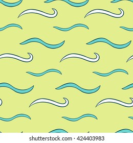 Vector seamless texture. Modern colorful background. The pattern of abstract waves.