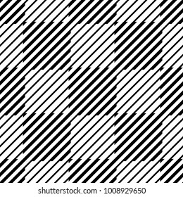 Vector seamless texture. Modern geometric background. Monochrome repeating pattern with squares.