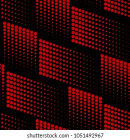 Vector seamless texture. Modern geometric background. Intersecting strips of points.