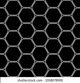 Vector seamless texture. Modern geometric background. Repeated pattern with hexagonal tiles.