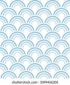 Vector seamless texture. Modern geometric background. Repeated pattern with circles.