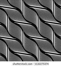 Vector seamless texture. Modern geometric background. A repeating plant pattern.