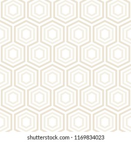 Vector seamless texture. Modern geometric background. Repeated pattern with hexagonal tiles.