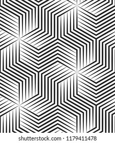Vector seamless texture. Modern geometric background. Repeated pattern with hexagonal tiles.
