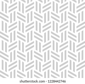 Vector seamless texture. Modern geometric background. Repeating monochrome pattern with intersecting stripes.