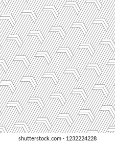Vector seamless texture. Modern geometric background. Lattice with intersecting broken lines.