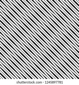 Vector seamless texture. Modern geometric background. Monochrome repeating pattern with diagonal stripes.