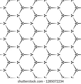 Vector seamless texture. Modern geometric background. Grid with hexagonal cells.