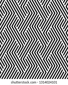Vector seamless texture. Modern geometric background with broken lines.