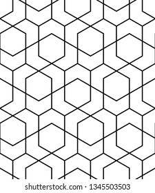 Vector seamless texture. Modern geometric background. Grid with thin broken lines.