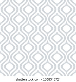 Vector seamless texture. Modern geometric background with wavy lines.