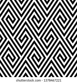 Vector seamless texture. Modern geometric background. Lattice with offset diamonds.