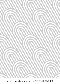 Vector textura sin costuras. Fondo geométrico moderno. Círculos sobre el fondo de bandas oblicuas.