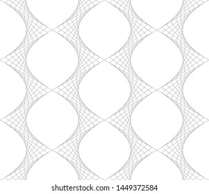 Vector seamless texture. Modern geometric background. Grid with stars.