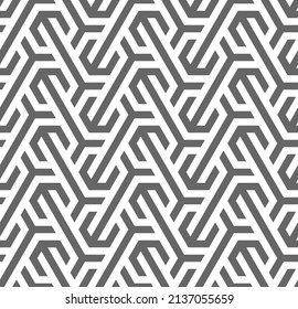 Vector seamless texture. Modern geometric background with hexagonal tiles.