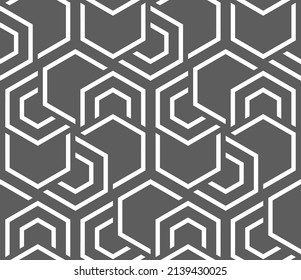 Textura sin fisuras del vector. Fondo geométrico moderno con baldosas hexagonales.