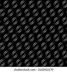 Vector seamless texture. Modern geometric background with dotted tiles.