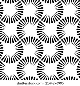 Vector seamless texture. Modern geometric background. Repeating geometric pattern with curly tiles.