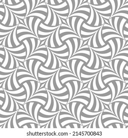 Vector seamless texture. Modern geometric background. Repeating geometric pattern with curly tiles.