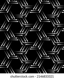 Vector seamless texture. Modern geometric background. Grid of dots.