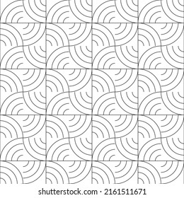 Vector seamless texture. Modern geometric background with circles.