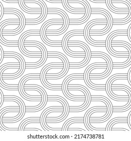 Vector seamless texture. Modern geometric background. Mesh of thin threads.