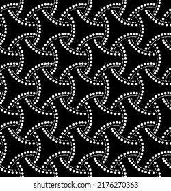 Vector seamless texture. Modern geometric background. Grid of dots.