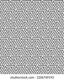 Vector seamless texture. Modern geometric background. Grid with hexagon and tiles.