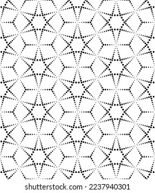 Vektornahtlose Textur. Moderner geometrischer Hintergrund . Gitter mit Punktezeichen.