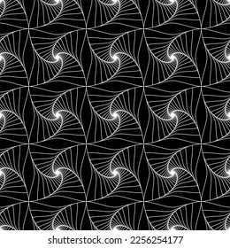 Vector seamless texture. Modern geometric background . A grid with fantastic figures made of fine threads. 