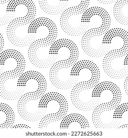 Vector seamless texture. Modern geometric background. Grid of dots.