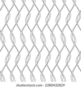 Vector seamless texture. Modern geometric background.A lattice of thin threads. 