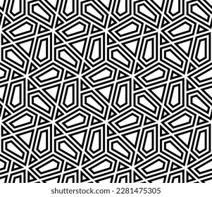 Textura sin fisuras del vector. Fondo geométrico moderno con baldosas hexagonales.