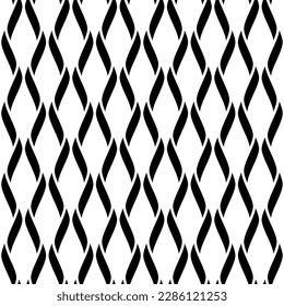 Vector seamless texture. Modern geometric background with wavy lines.