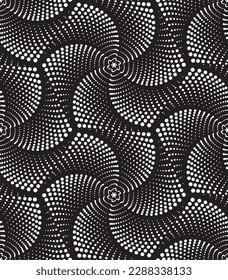 Textura sin fisuras del vector. Fondo geométrico moderno con hexágonos punteados.