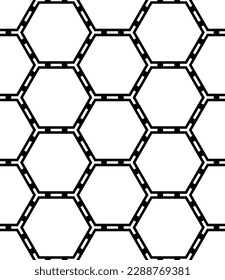 Vektornahtlose Textur. Moderner geometrischer Hintergrund mit Hexagons.