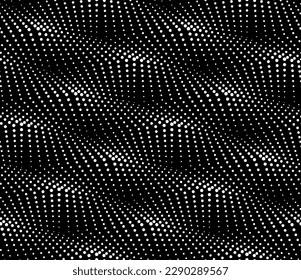 Vector seamless texture. Modern geometric background. Grid of dots.