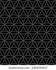 Vector seamless texture. Modern geometric background. Grid of dots.