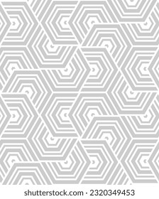 Vector seamless texture. Modern geometric background with hexagonal tiles.