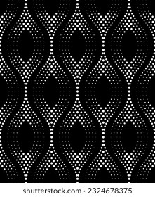 Vector seamless texture. Modern geometric background. Grid of dots.