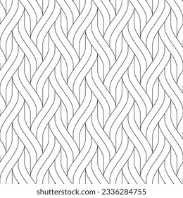Vector seamless texture. Modern geometric background. A grid of interlacing stripes.