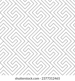 Vector seamless texture. Modern geometric background. A grid with squares of thin threads. 